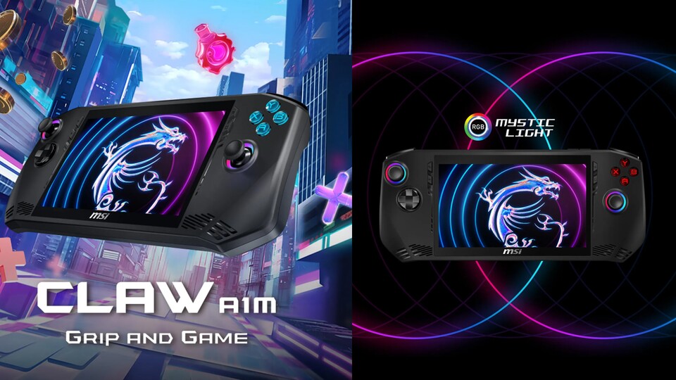 Der MSI Claw ist ein cooles Handheld, das eine perfekte Alternative für unterwegs bietet – so habt ihr eure Spiele immer dabei!