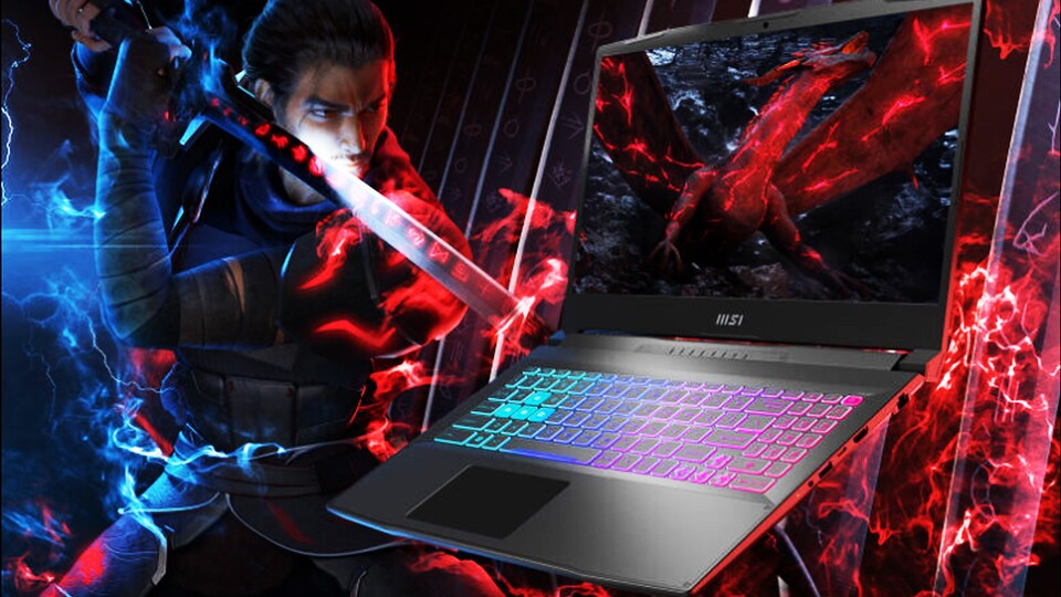 Den MSI Katana 17 bekommt ihr in dieser Konfiguration mit über 300 Euro Rabatt – ihr könnt aber auch einen anderen Prozessor oder Grafikkarte wählen!