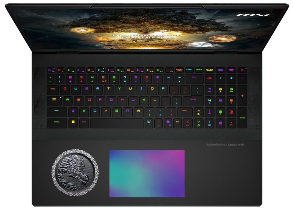 Das limitierte Modell besitzt eine eingelassene Plakette in der Handballenauflage. (Quelle: MSI)