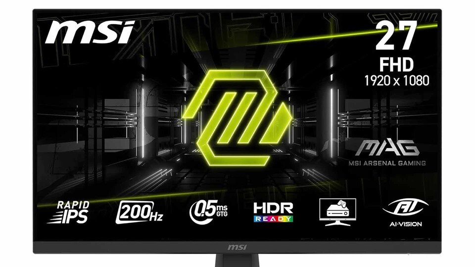Der MSI MAG 272FDE Gaming-Monitor überzeugt mit einem rahmenlosen 27-Zoll-Design und reaktionsschnellem Rapid IPS-Panel.