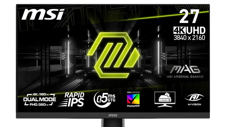 Dank des Rapid IPS Panels genießt ihr satte Farben und extreme Schärfe aus fast jedem Blickwinkel.