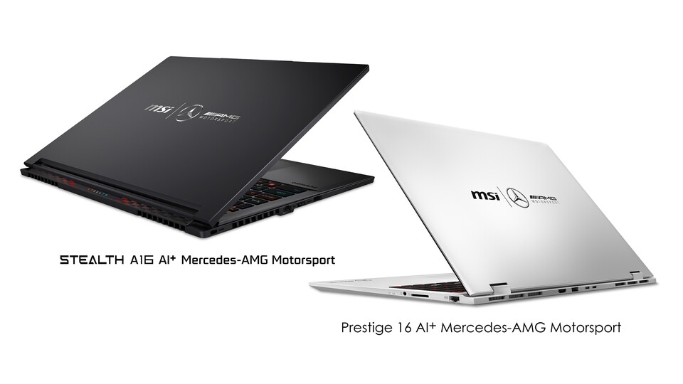 MSI hat für diese beiden Laptops mit Mercedes kooperiert. (Bildquelle: MSI)
