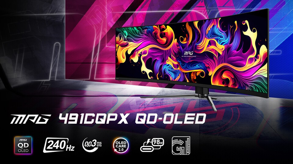 Der OLED-Monitor von MSI mit einer 4k-Auflösung ein echtrs Monster!