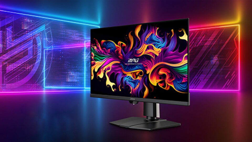 OLED-Monitore mit Quantum Dots finden sich bei diversen Herstellern, so auch bei MSI. (Bildquelle: MSI)