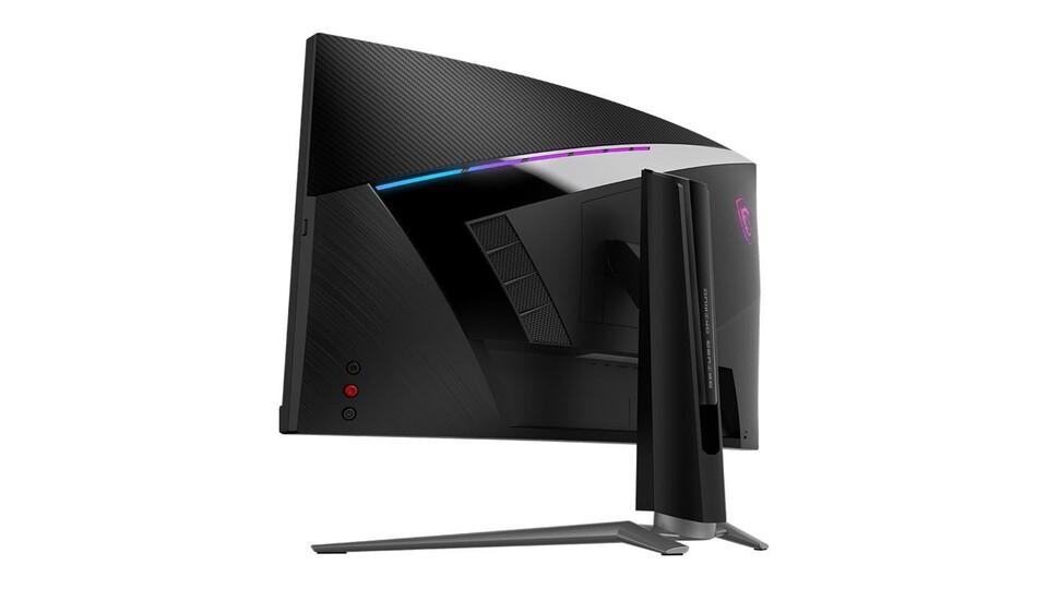 Viele Curved Monitore sehen von hinten betrachtet meist etwas bucklig aus, aber der MSI MPG Artymis stellt sich als echter Blickfänger heraus!