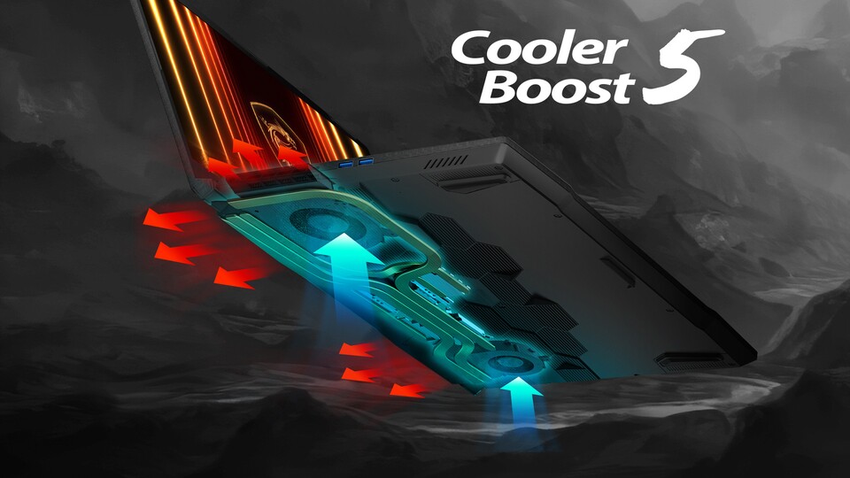 Die Cooler Boost 5-Kühlung ist die geheime Superkraft des MSI Katana.