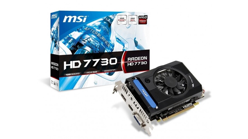 Die MSI Radeon HD 7730 bietet nicht genug Leistung für einen Spiele-PC und eher für HTPCs gedacht.