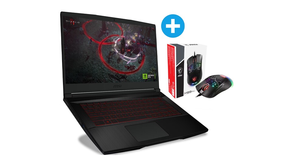 Hat eure jetzige Gaming-Maus schon zu viele Jahresringe angesammelt und es wäre langsam mal an der Zeit für eine neue? Im Bundle des MSI Thin GF63 bekommt ihr eine hochwertige Gaming-Maus von MSI obendrauf!