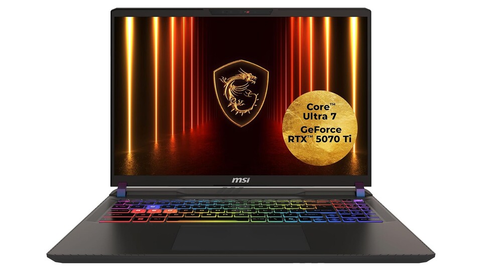 Unterstützt wird die Nvidia GeForce RTX 5070 Ti von einem Intel Core Ultra 7-Chip, der ebenfalls für starke Gaming-Performance sorgt!