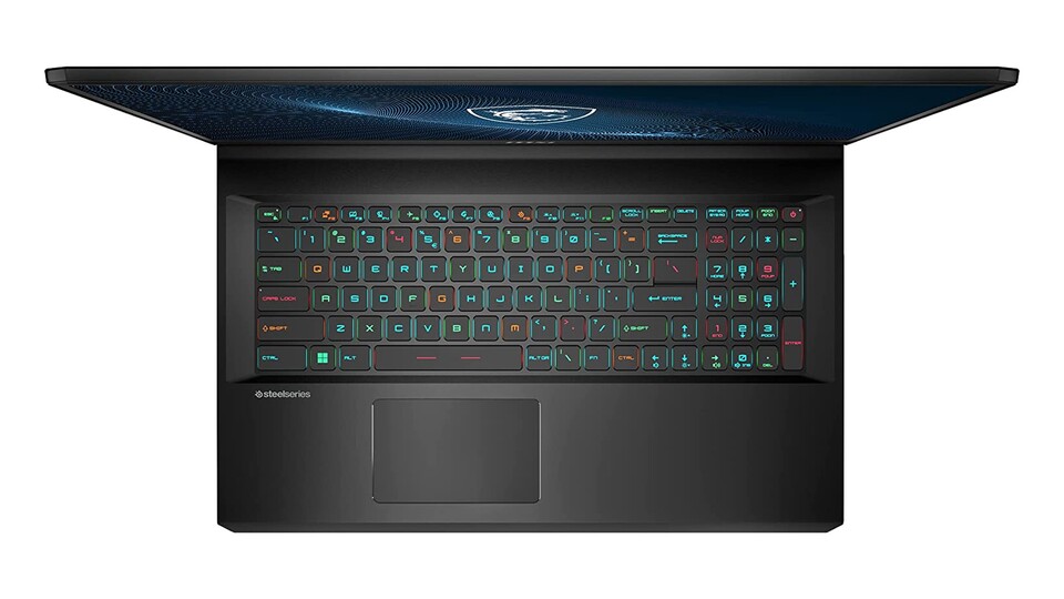 Beim MSI Vector GP76 kommt keine No Name-Tastatur zum Einsatz, sondern eine robuste SteelSeries-Gaming-Tastatur!