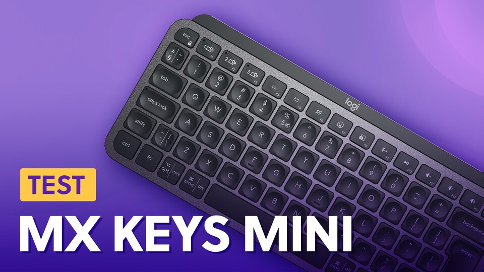 Klein, kompakt, aber oho - die MX Keys Mini glänzt trotz oder gerade wegen ihrer angenehmen Größe.