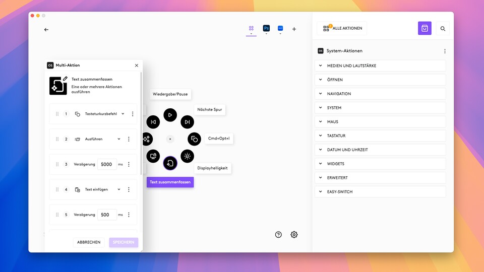 Die smarten Aktionen lassen sich selbst konfigurieren und zu mächtigen Workflows verketten.