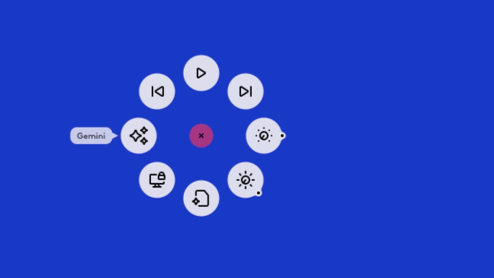 Der Smart-Actions-Ring erlaubt Zugriff auf bis zu acht Aktionen.