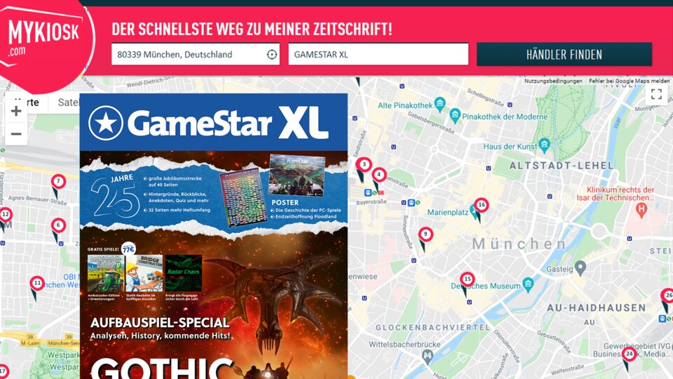 Mit Mykiosk.com findet ihr einen GameStar-Händler in eurer Nähe.