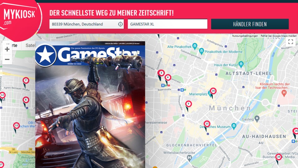 Mit Mykiosk.com findet ihr einen GameStar-Händler in eurer Nähe.