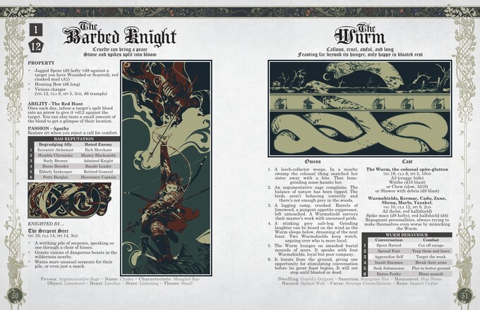 Nicht nur der Inhalt, auch der Artstyle von Mythic Bastionland nimmt sich Britannien im Mittelalter zum Vorbild.