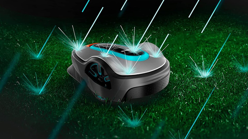 The Gardena Sileno Life 750 has a frost sensor to detect temperatures close to freezing and adjust the mowing schedule.
