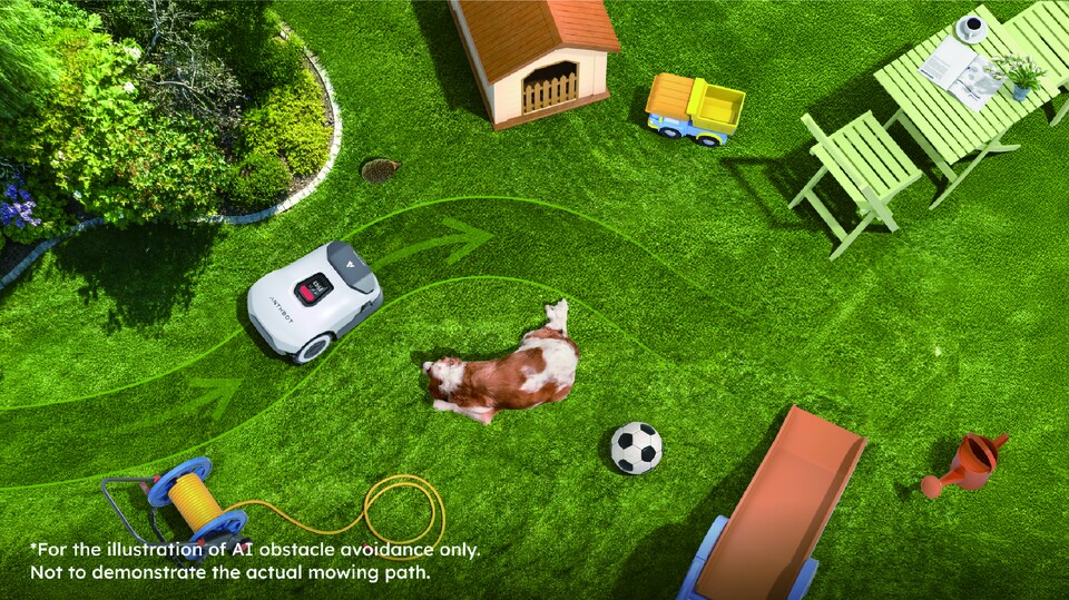 Vier Kameras, RTK-Antenne und vor allem: Kein nerviger Draht. Der ANTHBOT Genie 600 erkennt Hindernisse aller Art.