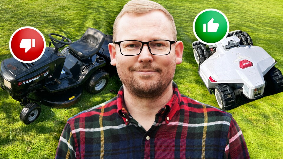 Seitdem ich vor zwei Jahren meine ersten Mähroboter getestet habe, steht mein Aufsitzrasenmäher nur noch herum. (Bild: GameStar Tech)