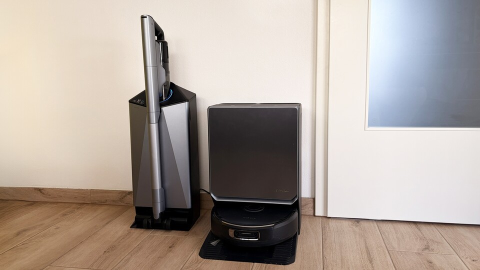 Links: Der Narwal Cube V50, rechts: der Narwal Flow – ein perfektes Duo.
