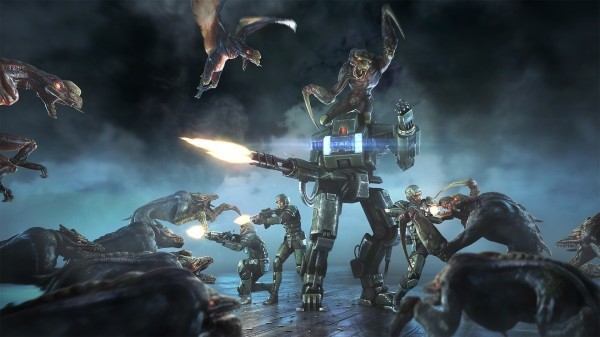 Im Multiplayer-Shooter Natural Selection 2 treten Aliens und Marines gegeneinander an.