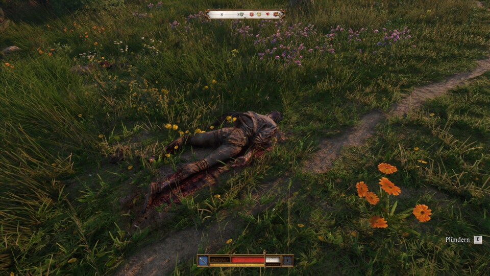 Die Leiche des Wilderers liegt am Waldrand direkt neben einem kleinen Trampelpfad.