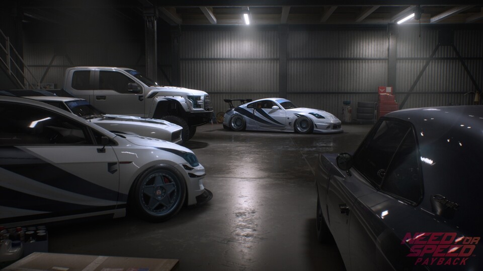 In der Garage wird's eng: Need for Speed erhält endlich verschiedene Wagenklassen - fünf an der Zahl. 