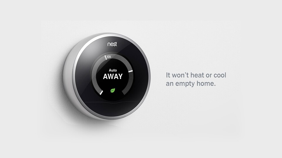 Ein Nest-Thermostat erkennt, ob jemand zuhause ist und ist außerdem lernfähig.