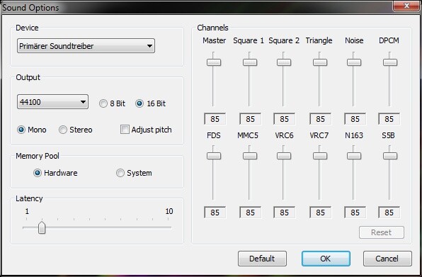 Die Sound-Einstellungen sind ebenfalls umfangreich, setzen jedoch eine gewisse Einarbeitungzeit voraus. Für die meisten Spiele ist das allerdings nicht notwendig.