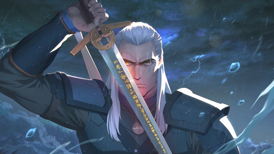 Hexer Geralt kehrt zurück - dieses Mal im Anime-Stil.