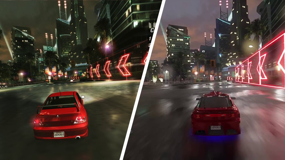 Alt gegen neu: Need for Speed Underground 2 mit Path Tracing im Vergleich zum Original
