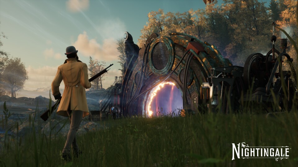 Mittel solcher Portale können Spieler in Nightingale die Welten wechseln.