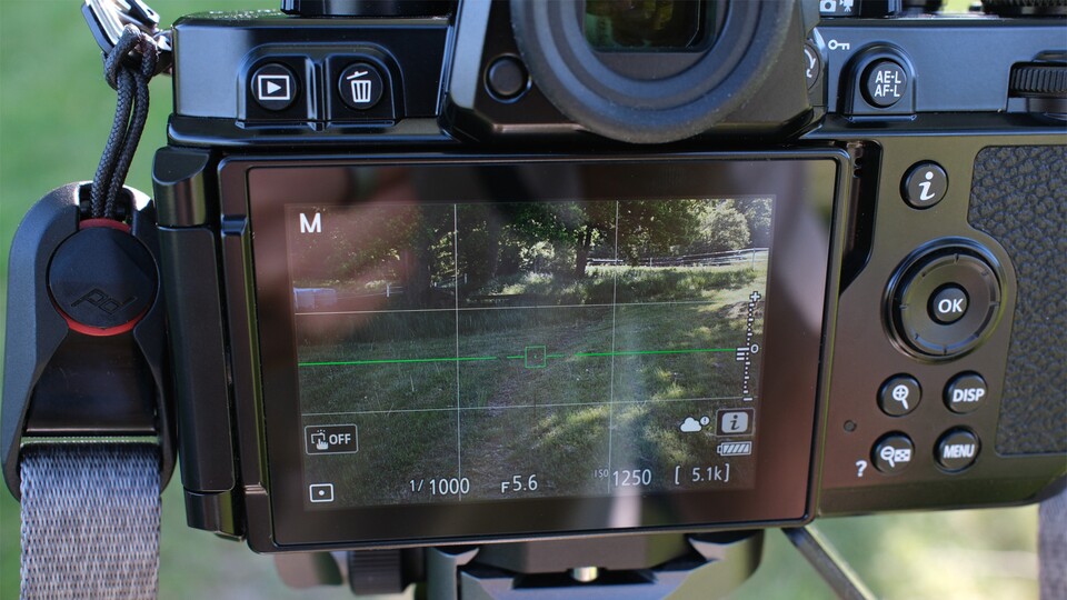 Fokussiert ihr mit der Nikon Z f manuell, erhaltet ihr Feedback, sobald das Motiv scharf gestellt ist.