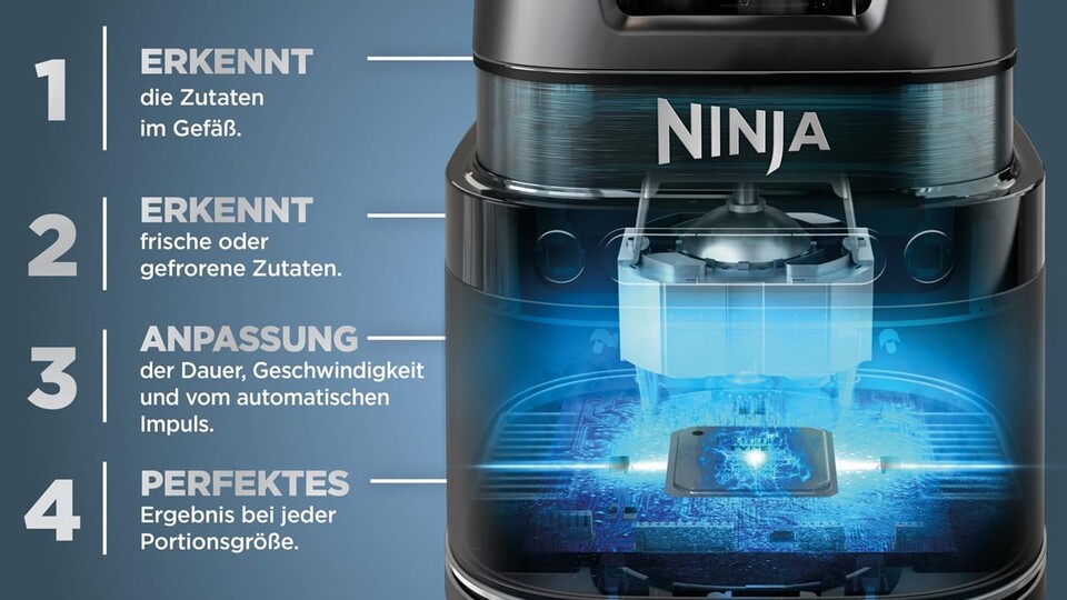 Vier der 18 Programme sind vollautomatisch und Sensoren erkennen, welche Einstellungen vorgenommen werden müssen.