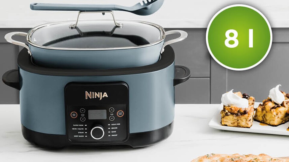 Der neue Topf von Ninja ist ein Multikocher, der aber genauso auch fürs Backen geeignet ist.