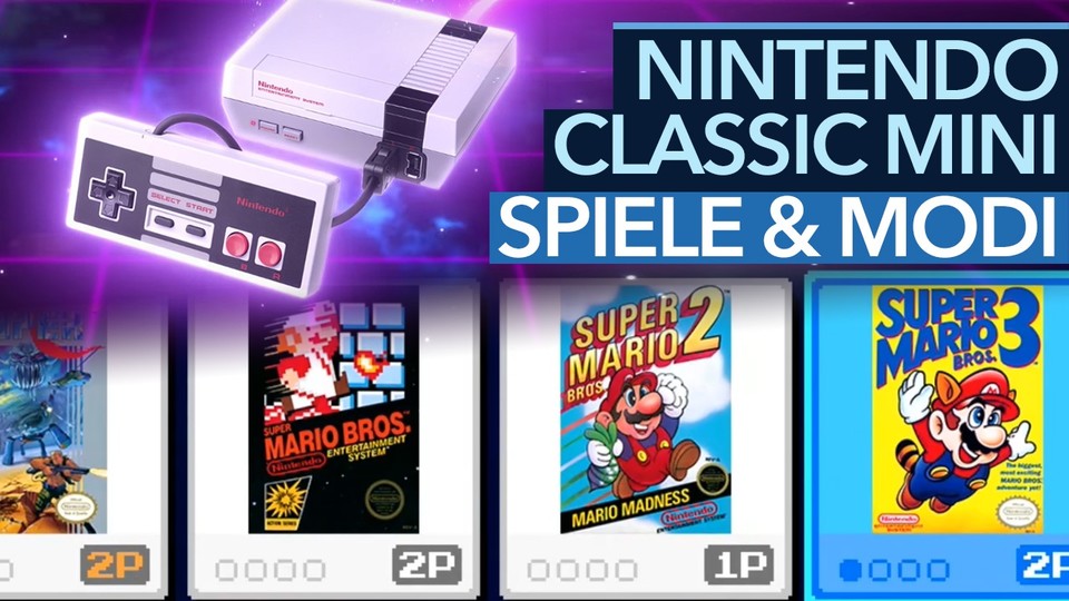 Nintendo Classic Mini - Special: Spiele, Speichern, Anzeigemodi