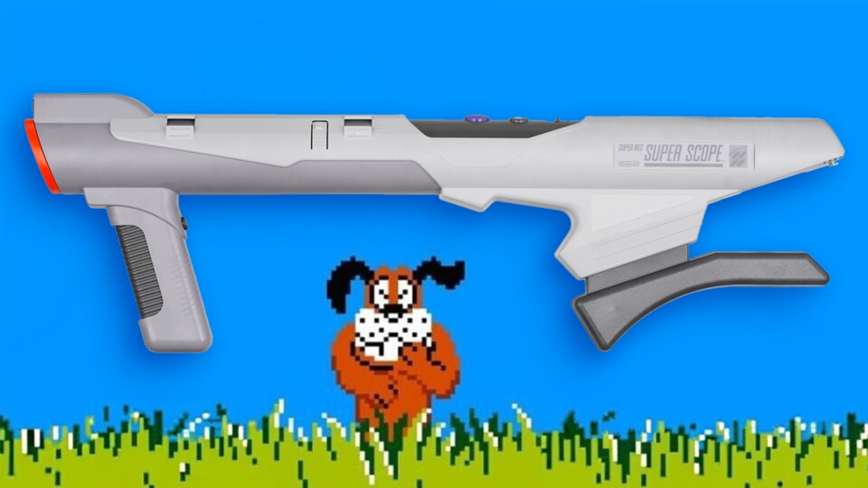 Wem der Zapper nicht genug war, durfte auf dem SNES die Bazooka anlegen.