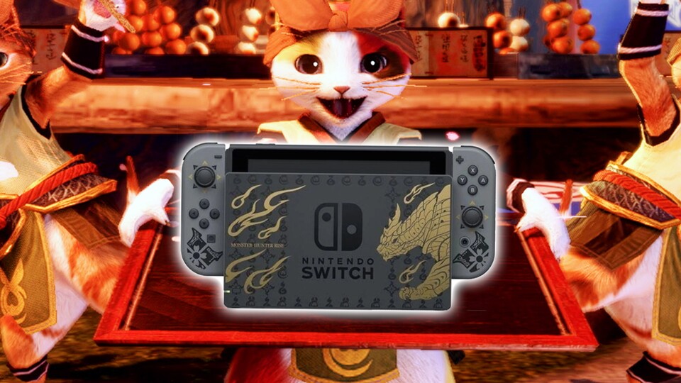 Das schicke Design mit dem goldenen Magnamalo sieht wirklich schick aus. Da freuen sich sogar die Felyne!