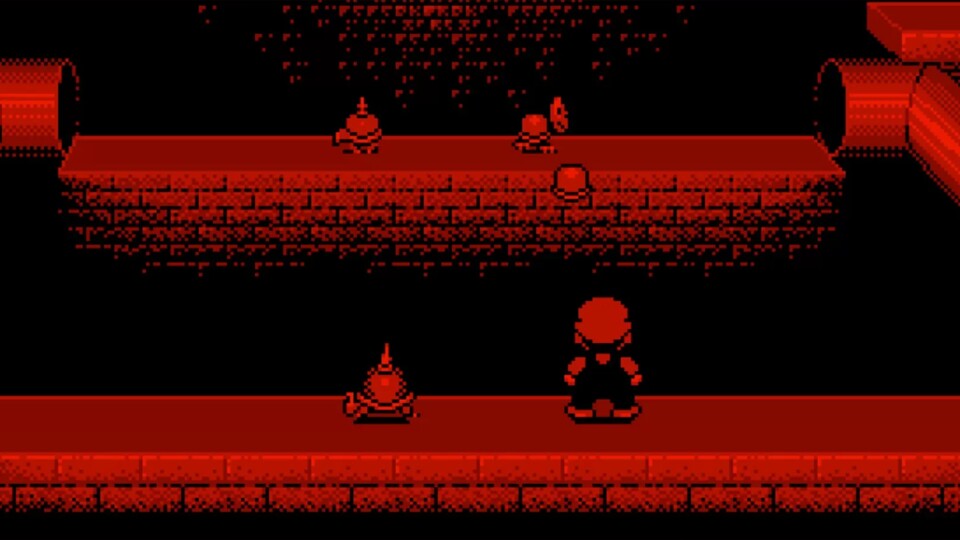 Spiele stellte der Virtual Boy in Rot und Schwarz dar. (Bild: Nintendo)