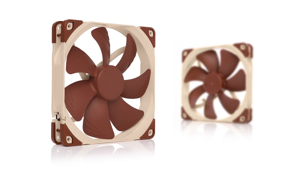 Im Lieferumfang sind geräuschdämpfende Gummihaken enthalten, mit denen ihr die Lüfter zusätzlich vom Gehäuse abschirmen könnt.