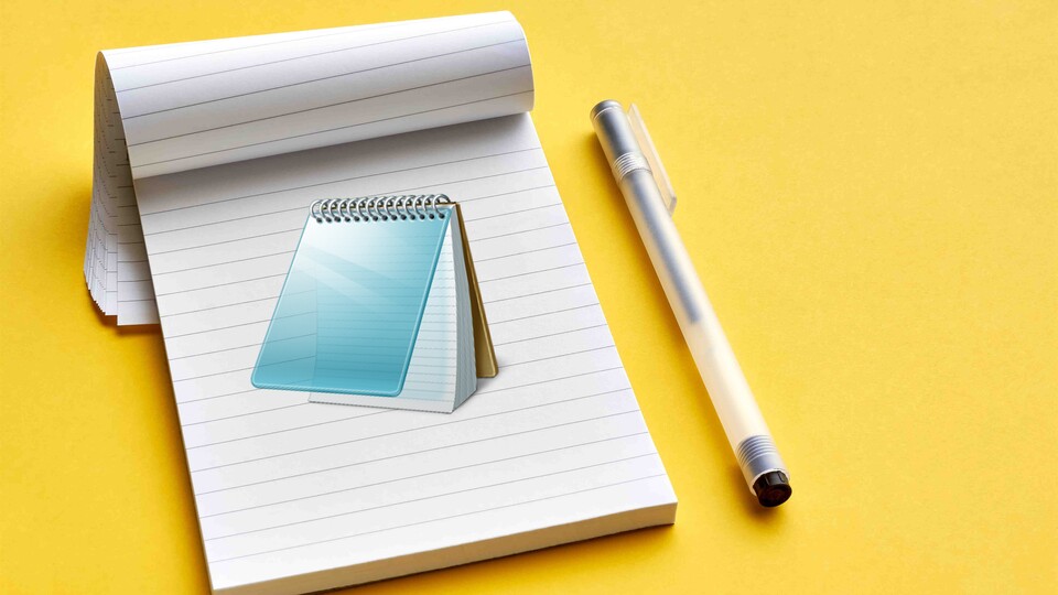 Das Microsoft Notepad ist eines der ältesten Windows-Tools, das immer noch verwendet wird. (Bild: Harry Wedzinga über Adobe Stock)