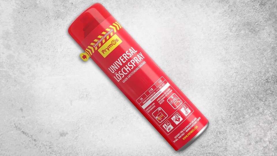 Starker Helfer für Fettbrände und kleine Feuer: Mit Löschspray verhindert ihr Schlimmeres. (Quelle: Amazon)
