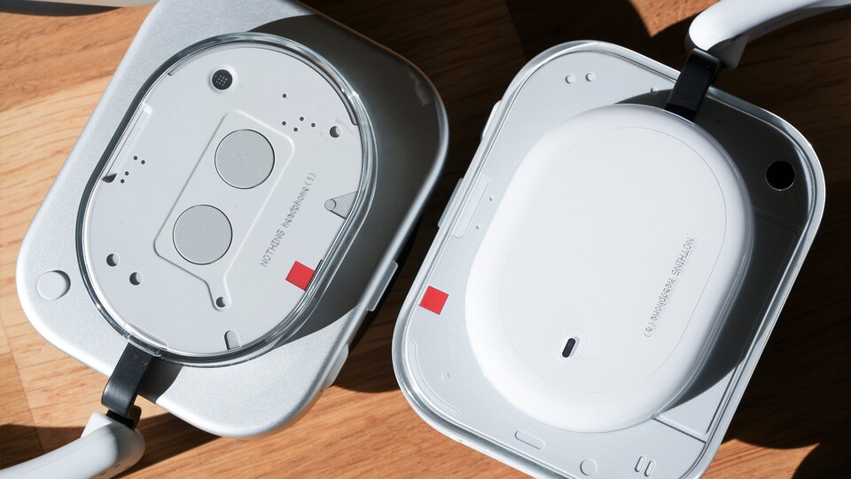 Gegenüber dem teureren Modell verzichtet Nothing beim Headphone (1) auf Aluminium. (Bildquelle: GameStar Tech)