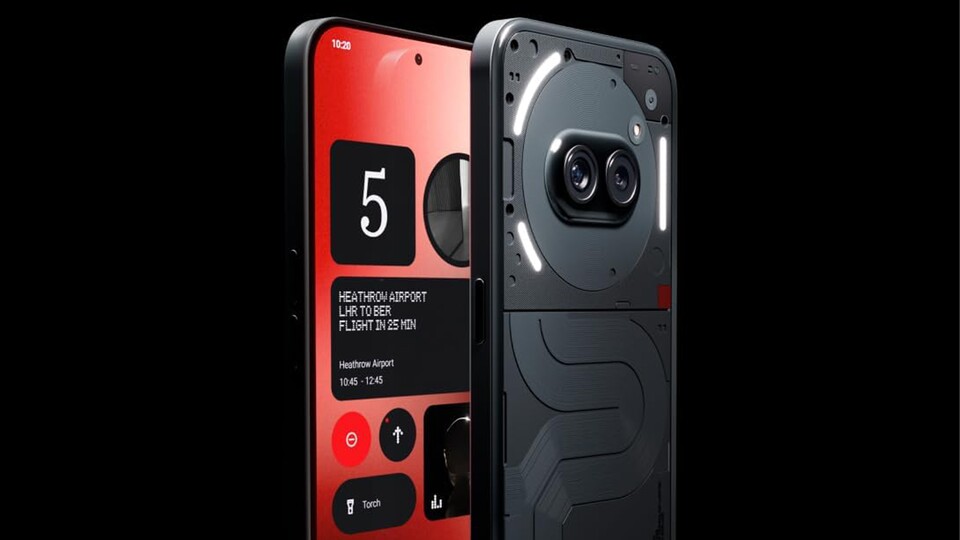 Zwar hat das Phone (2a) weniger Glyphen als seine Vorgänger, optisch ist es aber dennoch ein echter Hingucker.