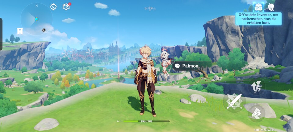 Genshin Impact läuft flüssig und auf einer sehr ordentlichen Grafikstufe. (Bildquelle: GameStar Tech)