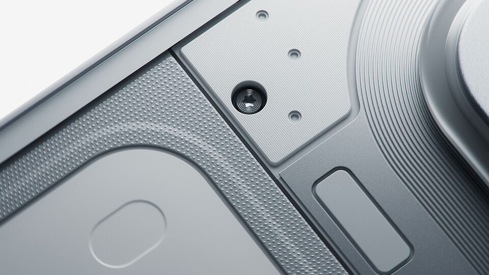 Edles Finish aus London: Das Unibody-Gehäuse aus Aluminium mit den sichtbaren Schräubchen verleiht dem Nothing Phone (4a) seine einzigartige, metallische Ästhetik.