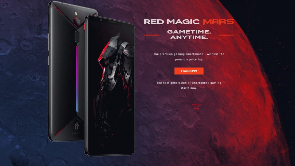 Nubias Red Magic Mars Smartphone legt den Fokus auf Gaming für unterwegs.