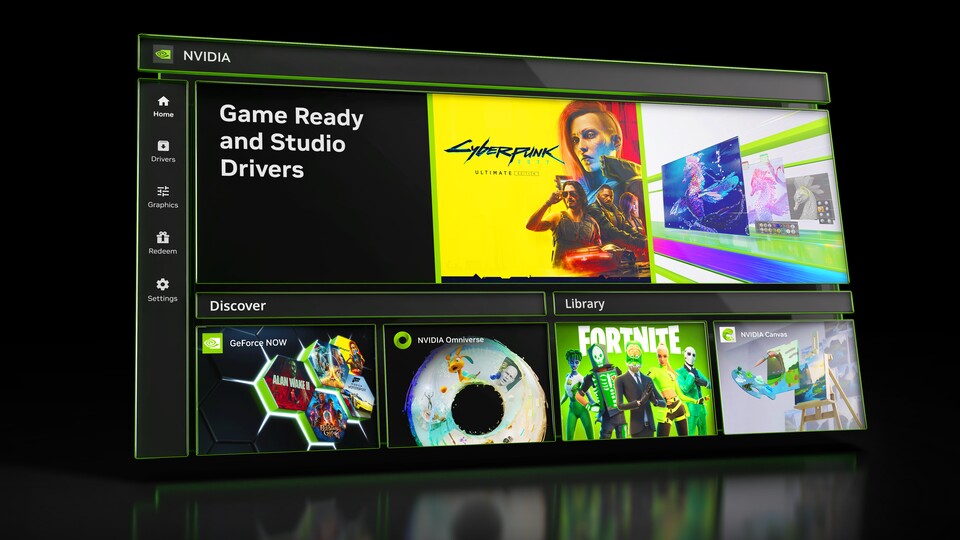 Die neue Nvidia App vereint Geforce Experience und Nvidia Systemsteuerung. (Bildquelle: Nvidia)