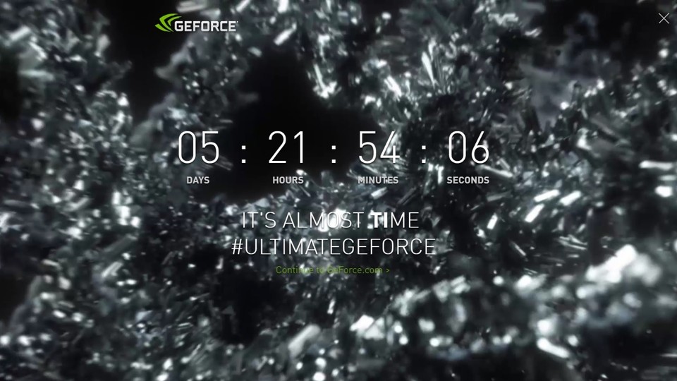 Der Countdown auf der Vorschaltseite zu Geforce.com lässt keinen Zweifel mehr an der Vorstellung der Geforce GTX 1080 Ti.
