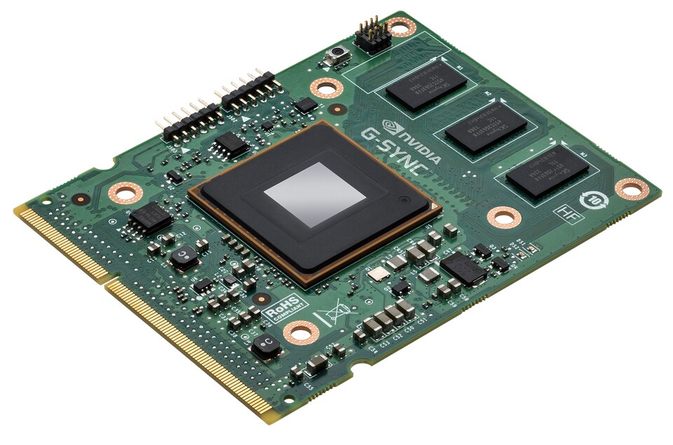 Für G-Sync muss der normale Steuer-Chip durch spezielle Nvidia-Hardware ersetzt werden.